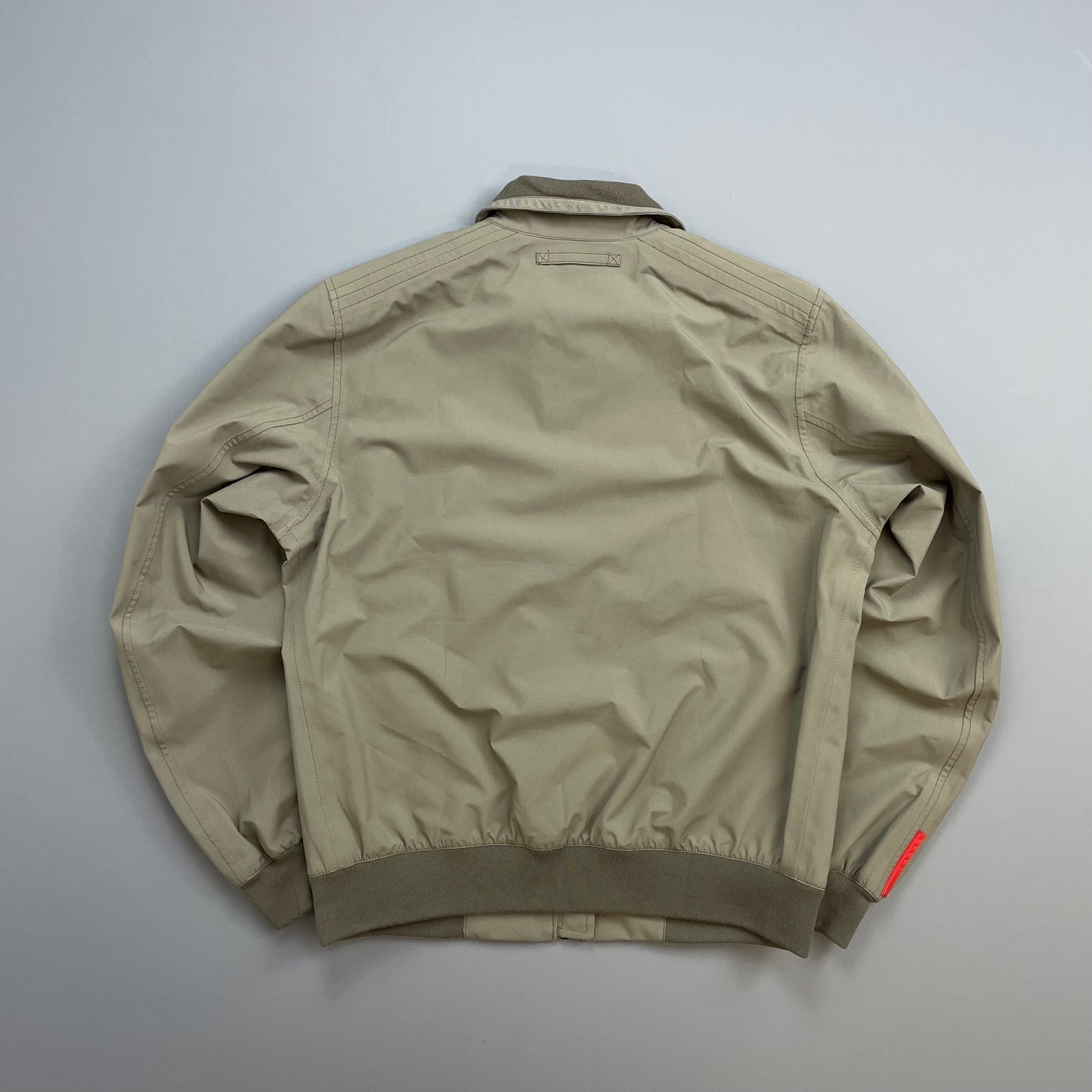 Prada Sport Grey/Brown 2006 Goretex Nylon-Trimmed Harrington Jacket