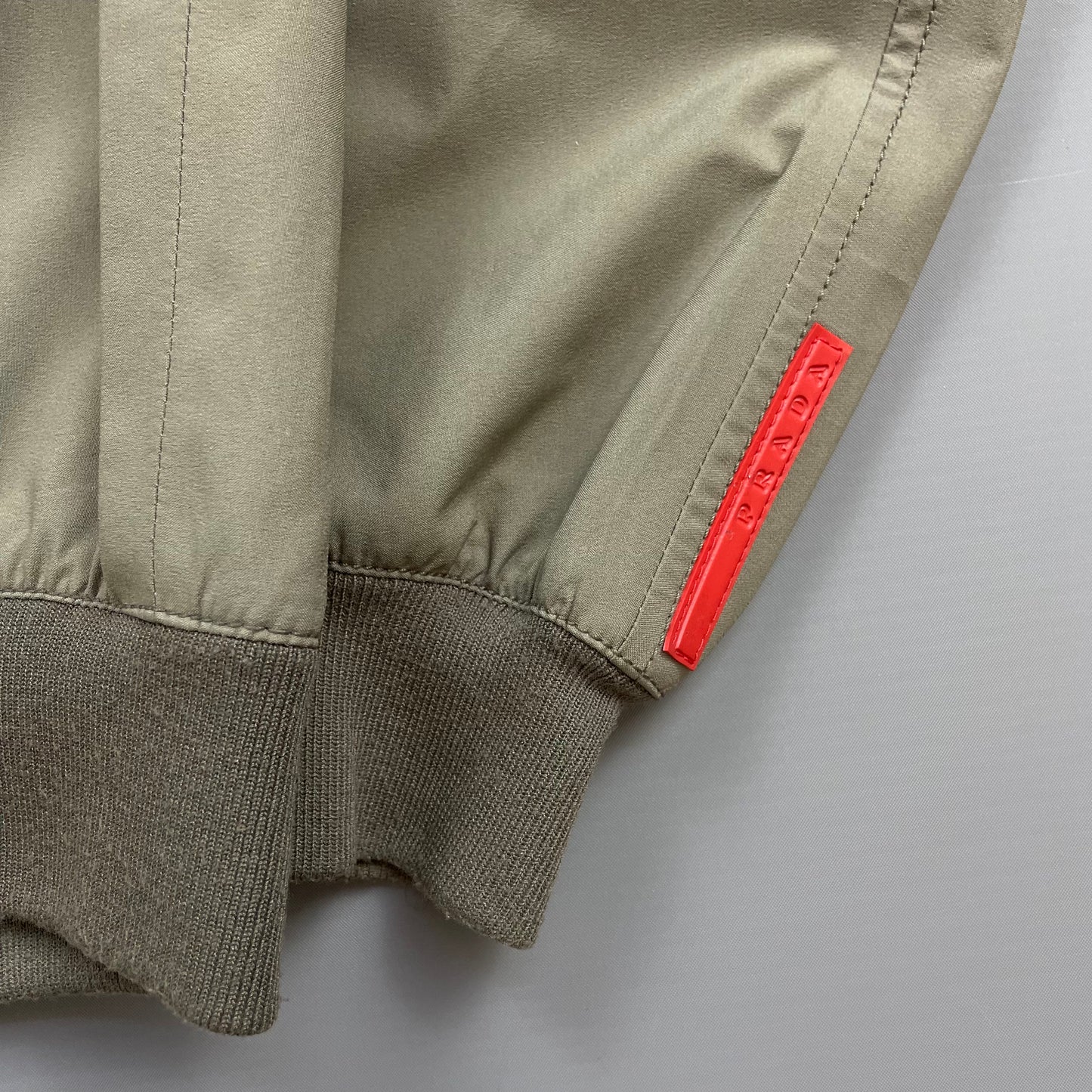 Prada Sport Grey/Brown 2006 Goretex Nylon-Trimmed Harrington Jacket