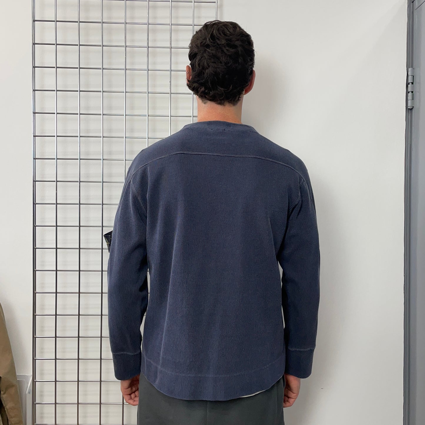 Stone Island Navy SS00 Ribbed Jumper