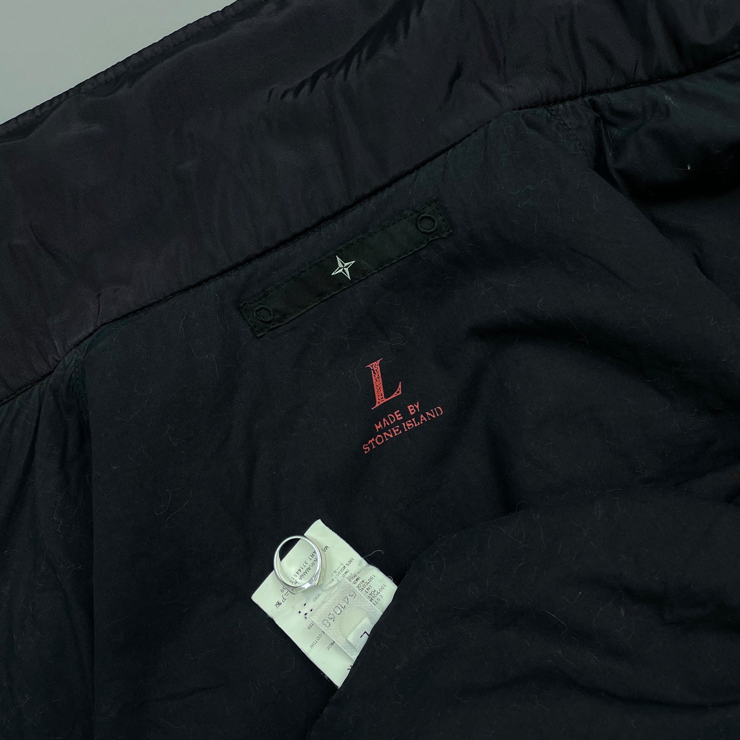 Stone Island Denims Navy AW02 Nylon Padded Harrington Jacket