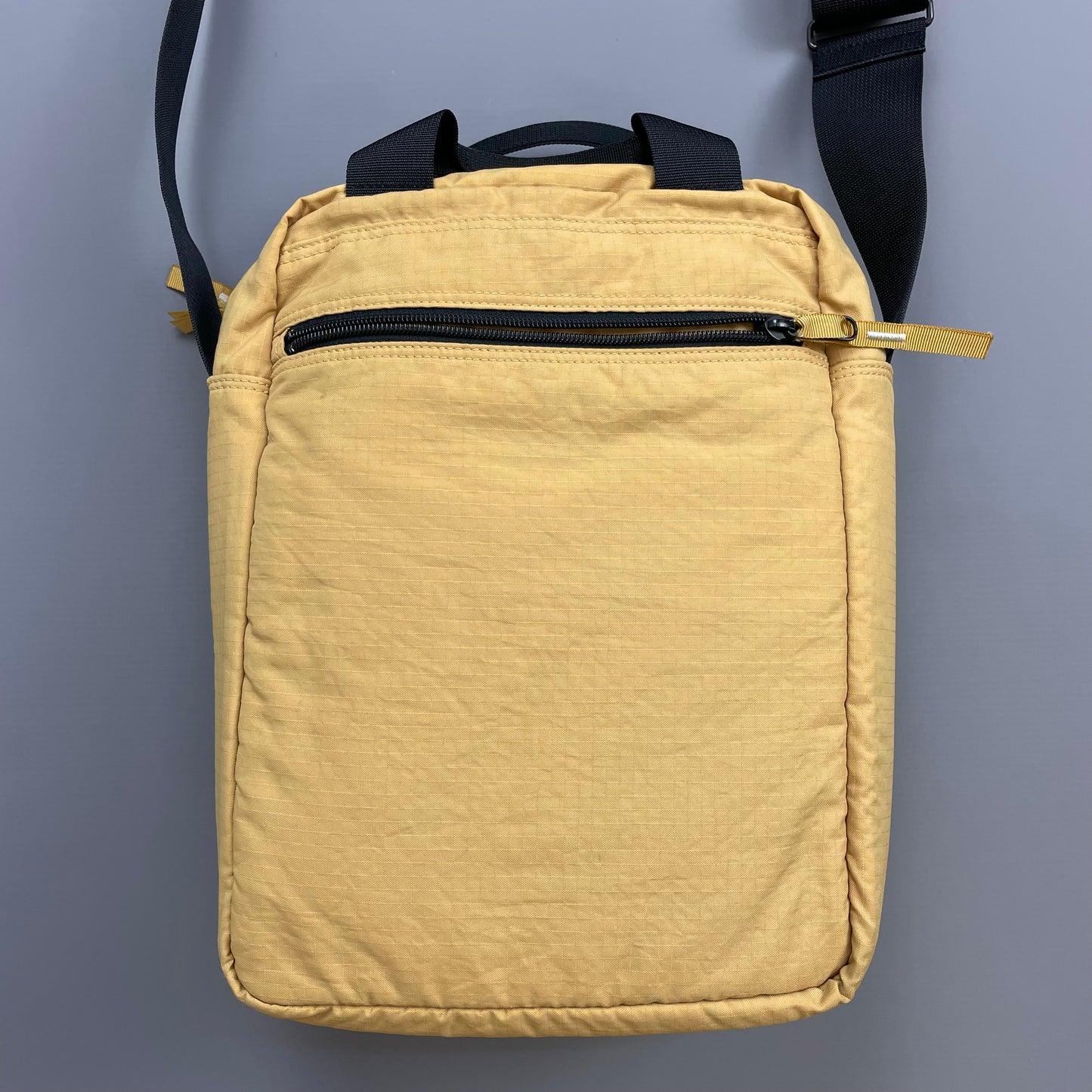 Porter Yoshida & Co. Yellow Nylon Canvas 3M Reflective Crossbody Satchel Day Bag