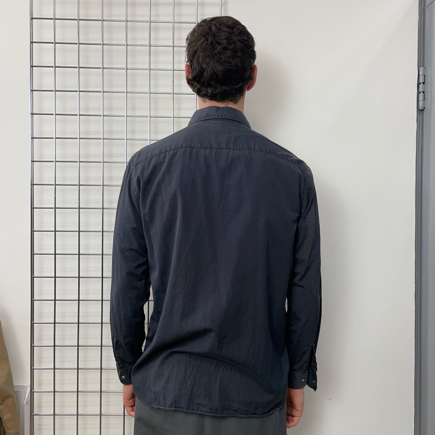 Prada Navy 99/00 Technical Button Shirt