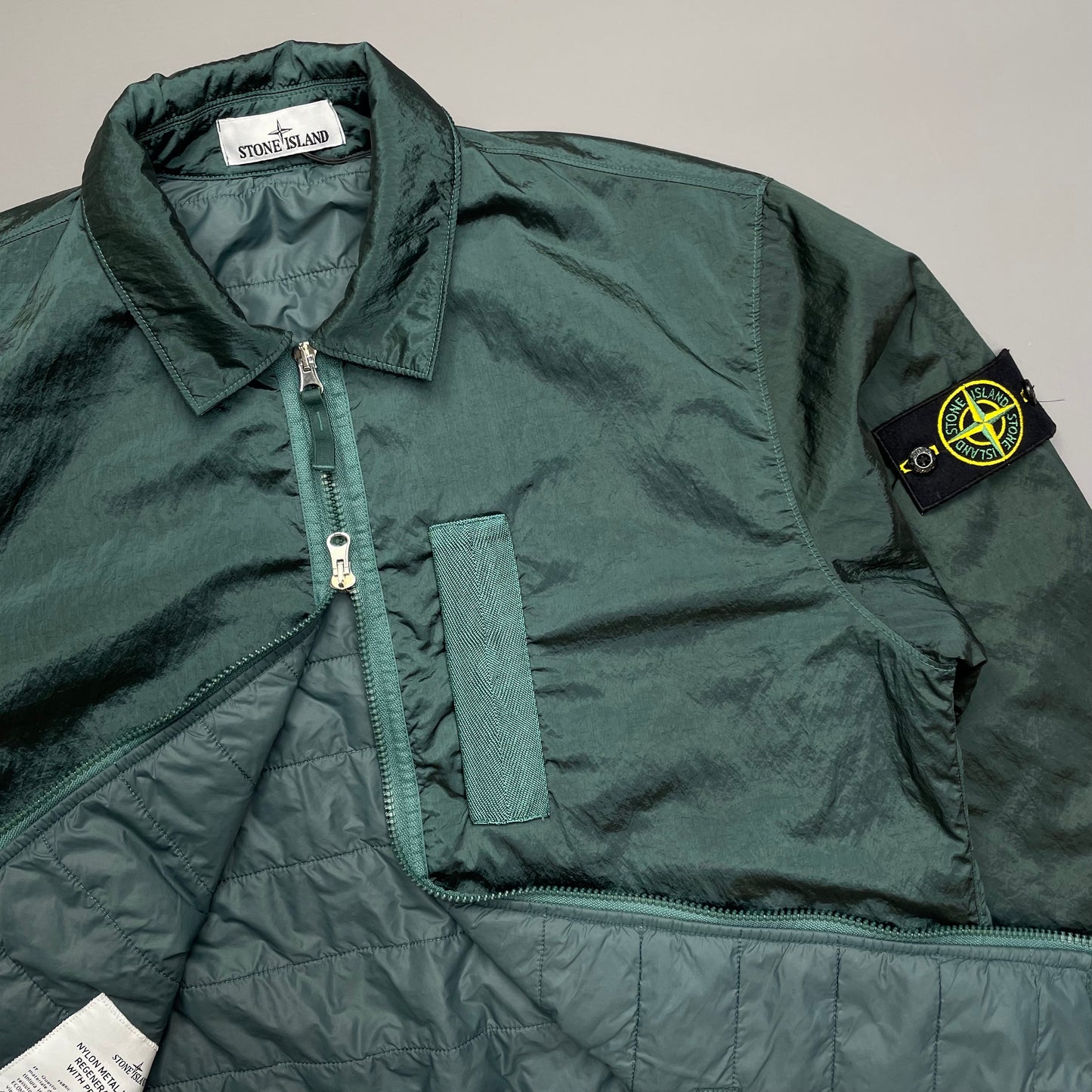 Stone Island Blue Nylon Metal Econyl Primaloft TC Overshirt Jacket AW22 - BNWT