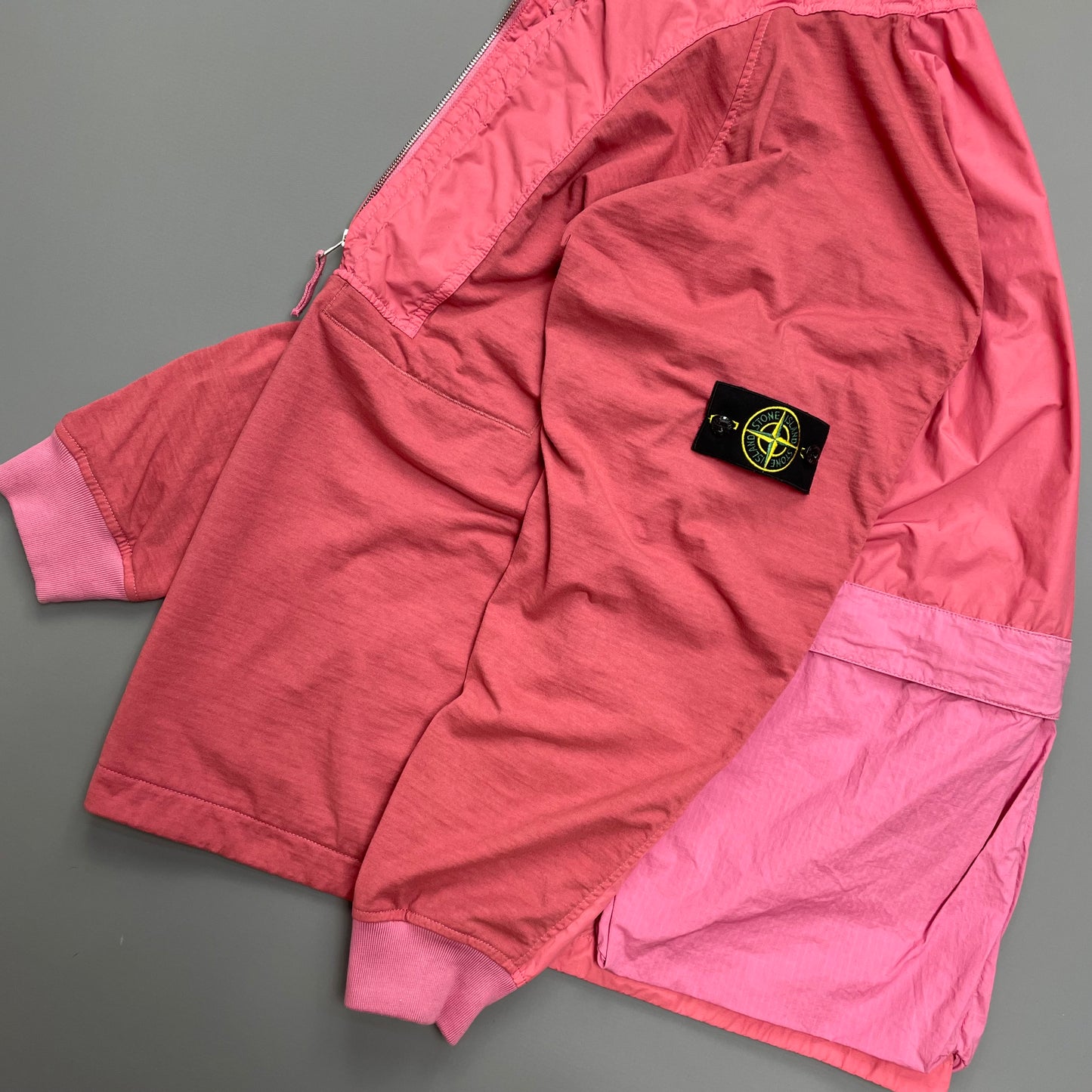 Stone Island Pink Mix Fabric Hype-TC Smock Jacket SS23 - BNWT