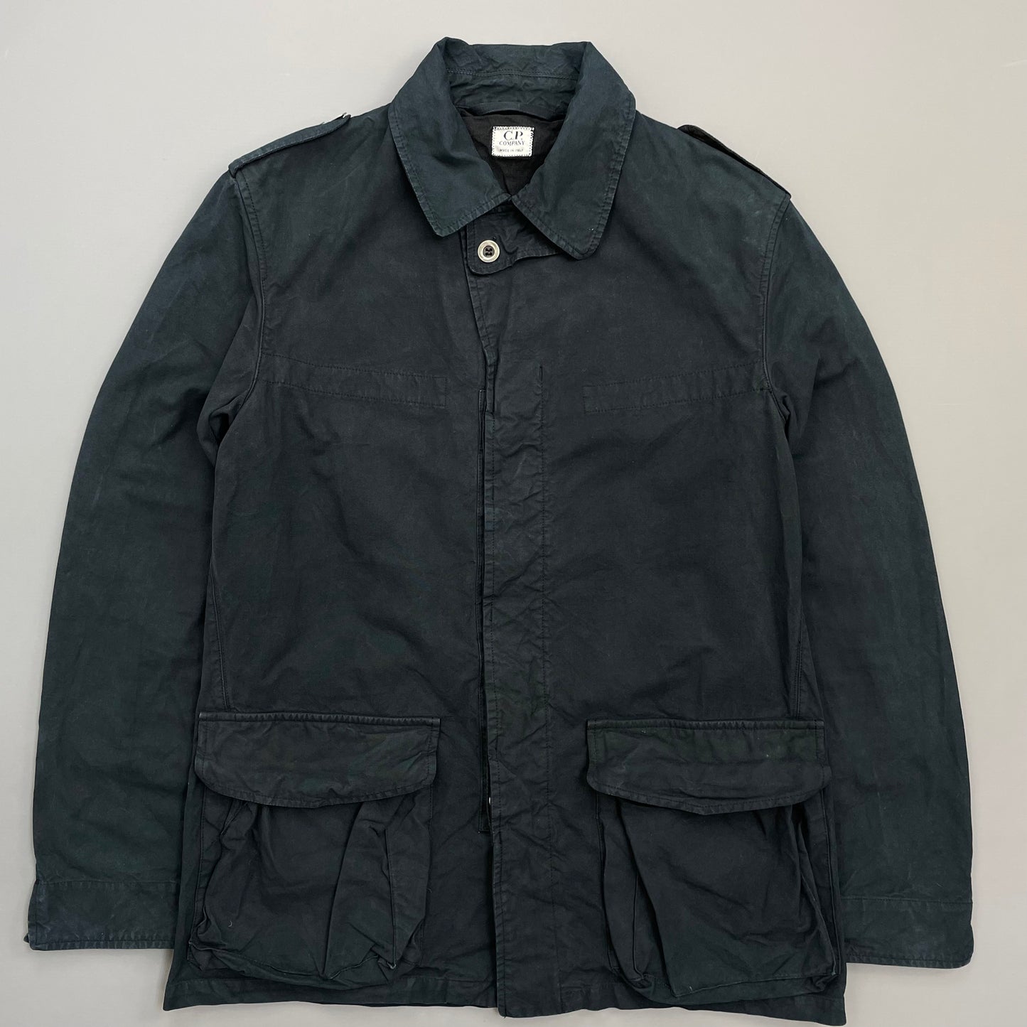 C.P. Company Navy SS02 Minimal Tailored Cotton Field Jacket