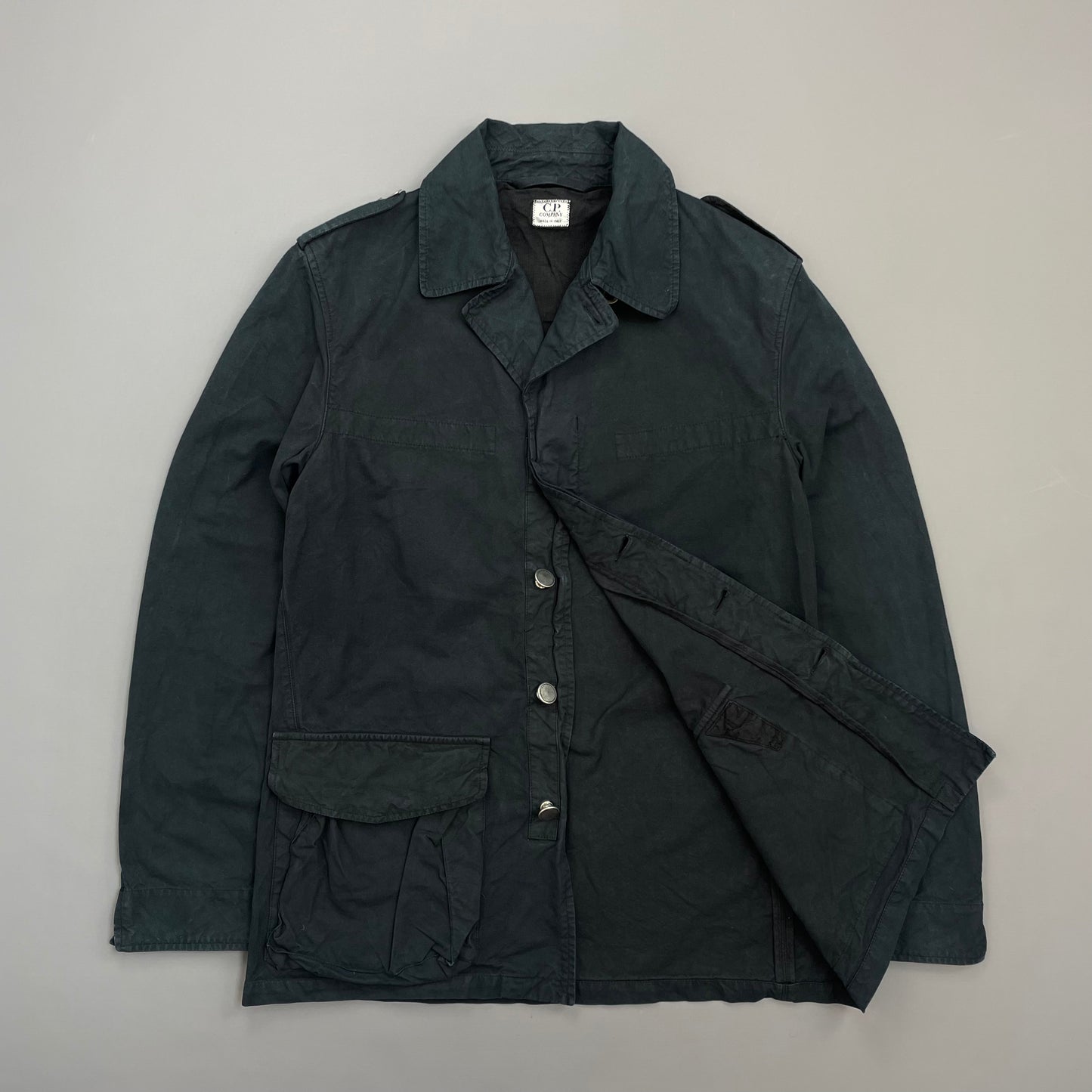 C.P. Company Navy SS02 Minimal Tailored Cotton Field Jacket
