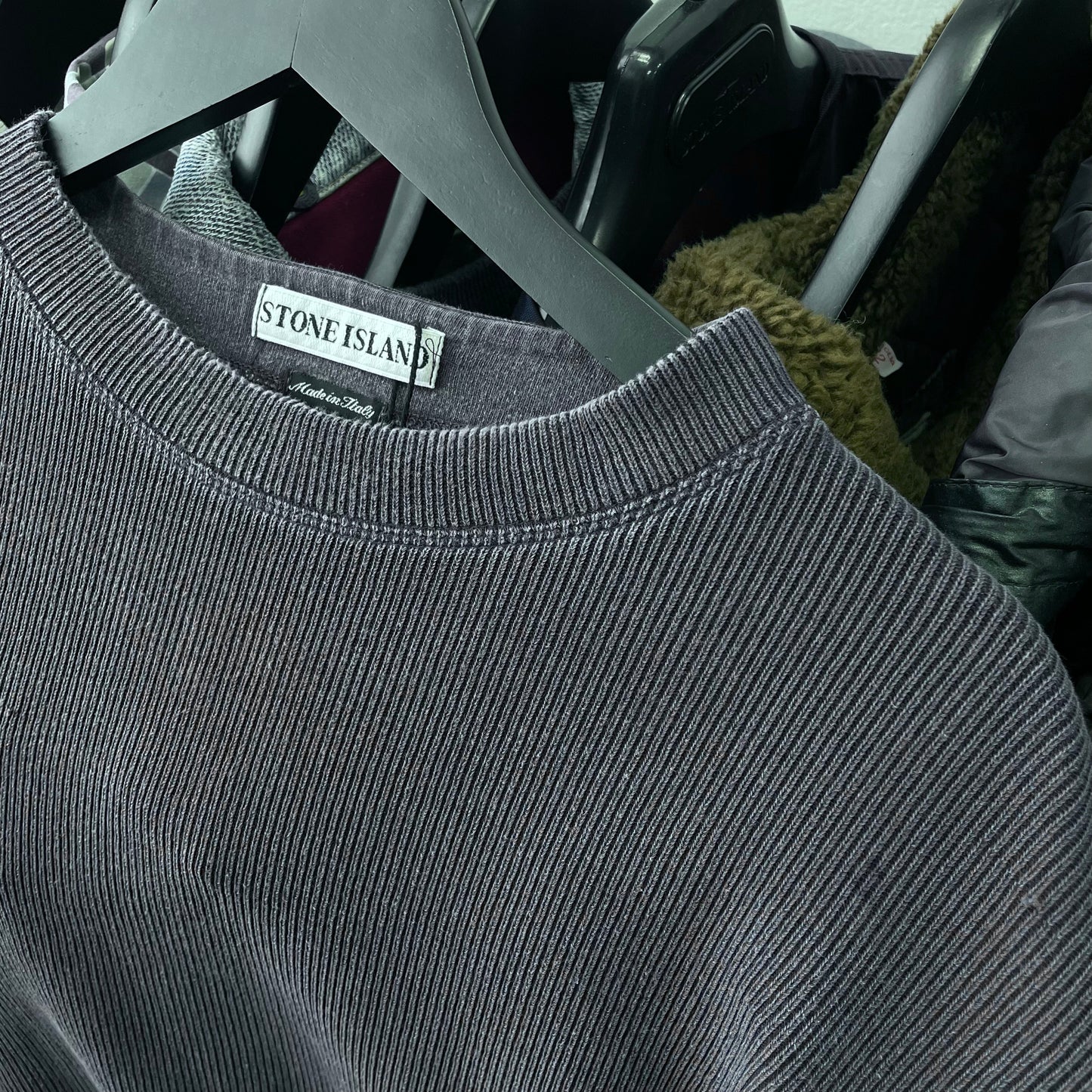 Stone Island Navy SS00 Ribbed Jumper