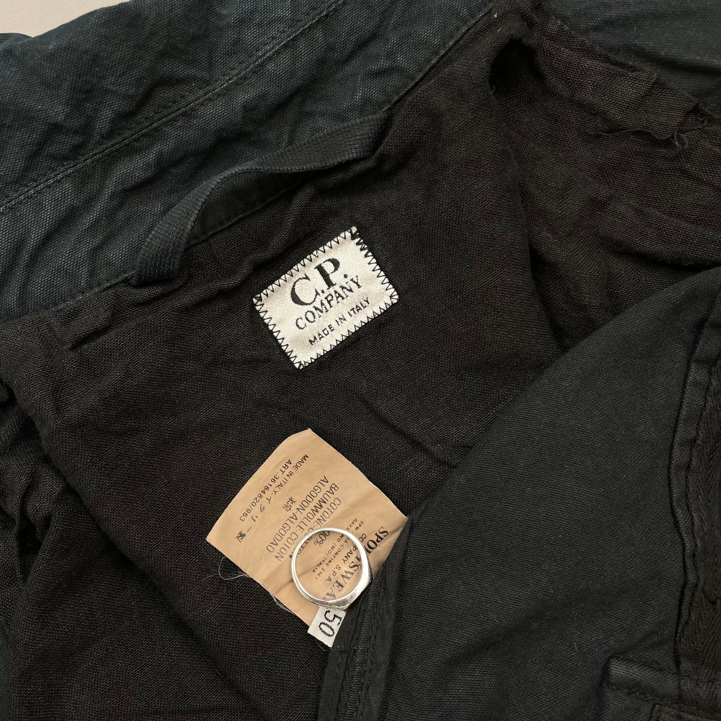 C.P. Company Navy SS02 Minimal Tailored Cotton Field Jacket