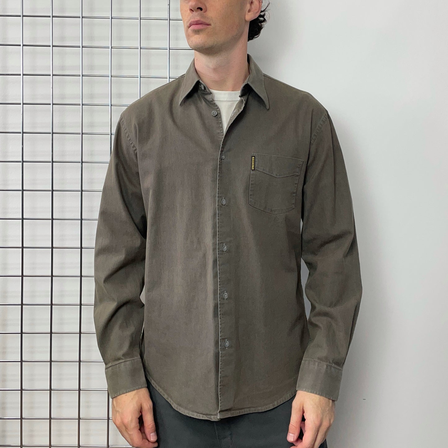 Armani Jeans Brown 90s Pocket Shirt
