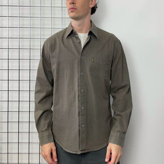Armani Jeans Brown 90s Pocket Shirt