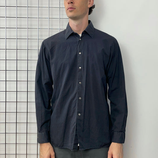 Prada Navy 99/00 Technical Button Shirt