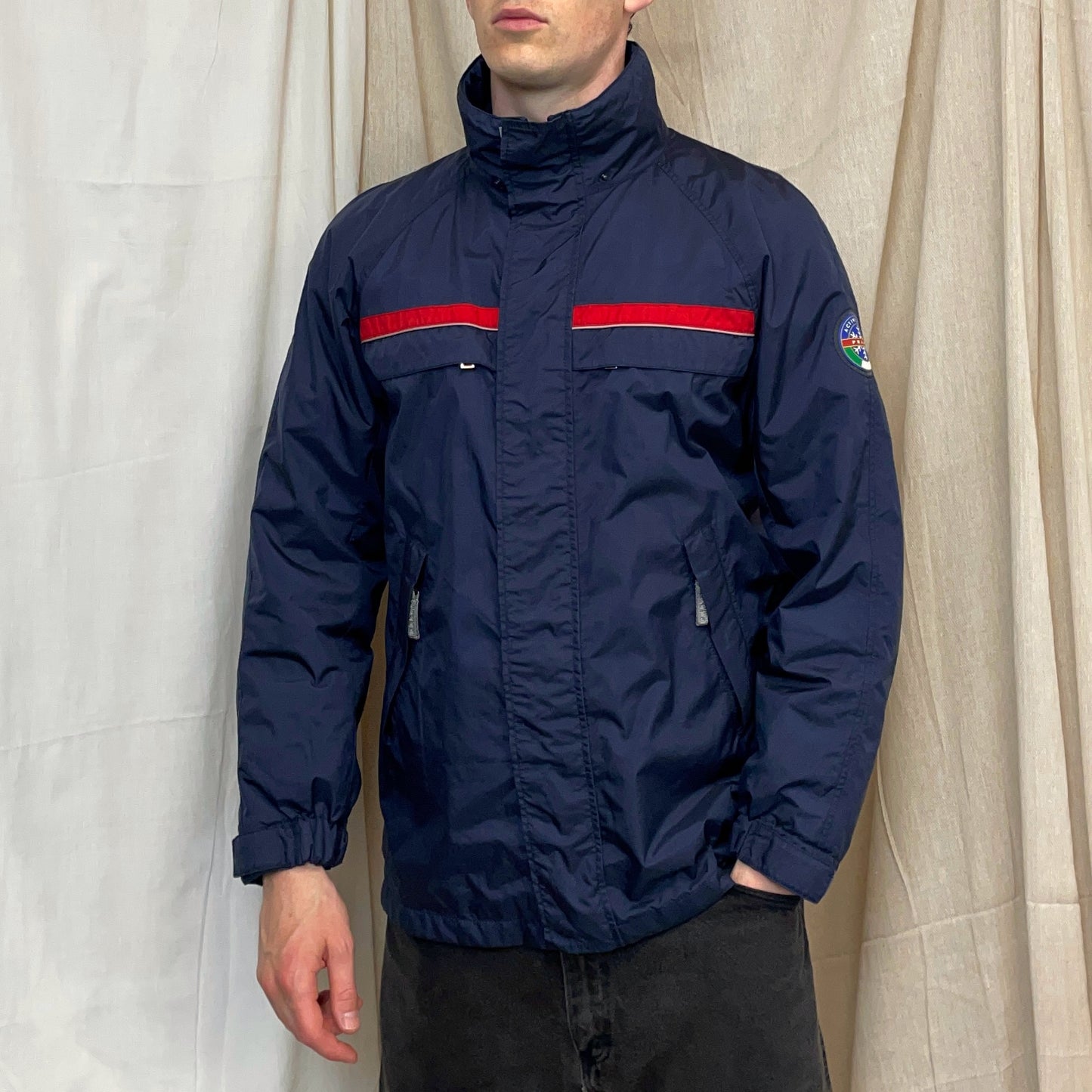 Prada Sport 2006 Navy Active Sport Nylon Padded Ski Jacket