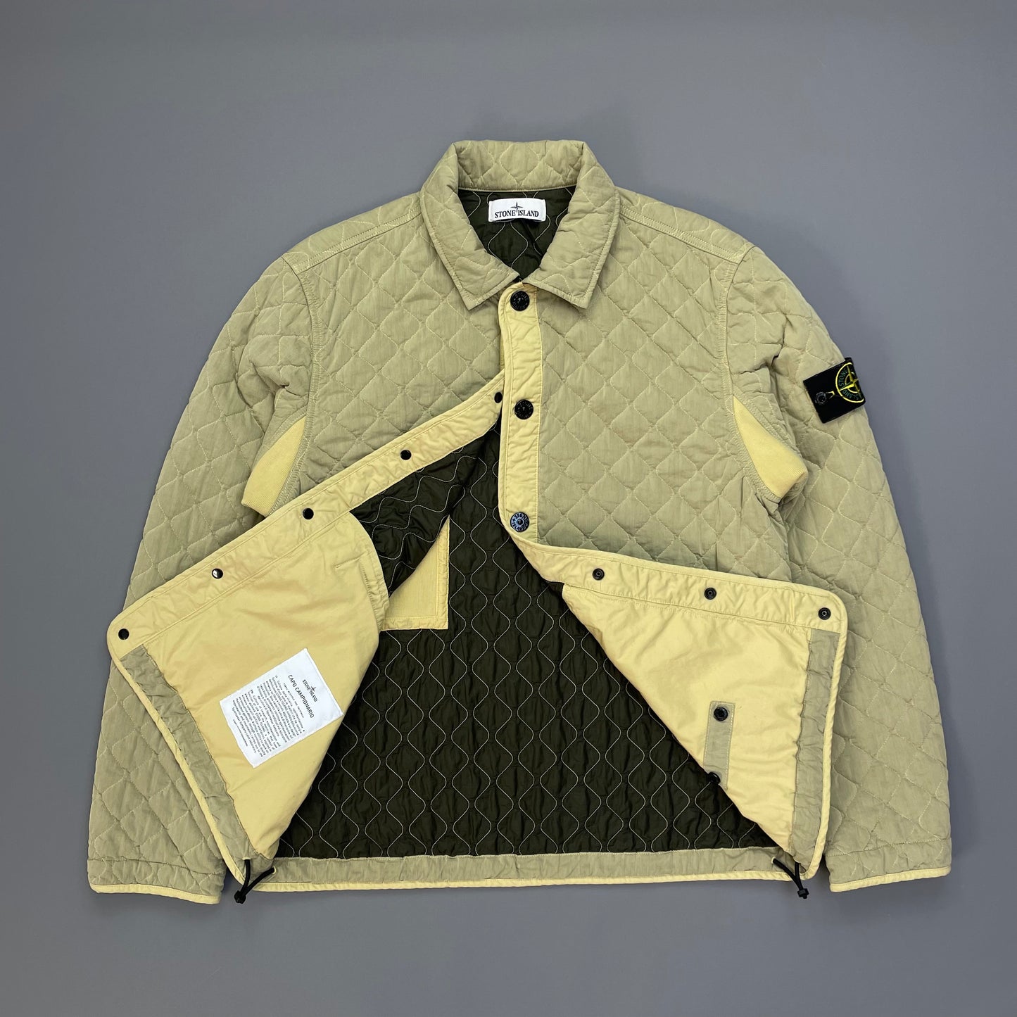 Stone Island Beige 50 Fili Quilted-TC Capo Campionario Jacket AW23