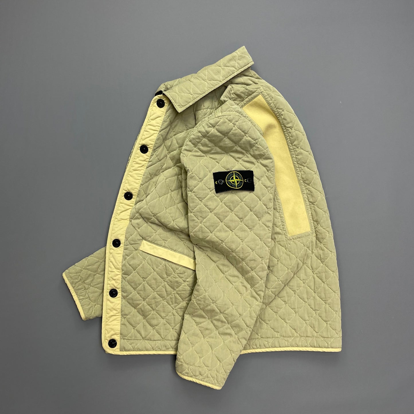 Stone Island Beige 50 Fili Quilted-TC Capo Campionario Jacket AW23