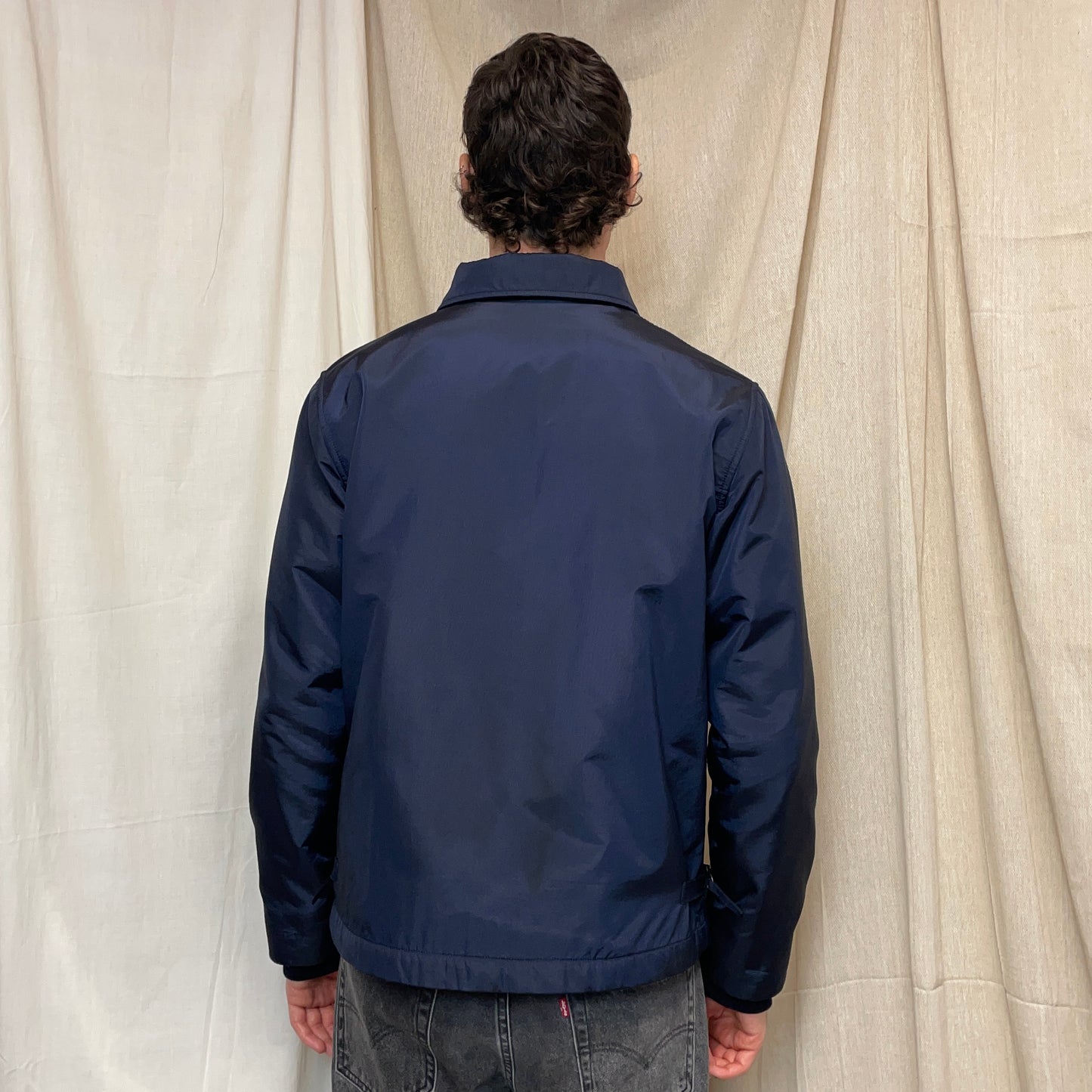 Stone Island Denims Navy AW02 Nylon Padded Harrington Jacket