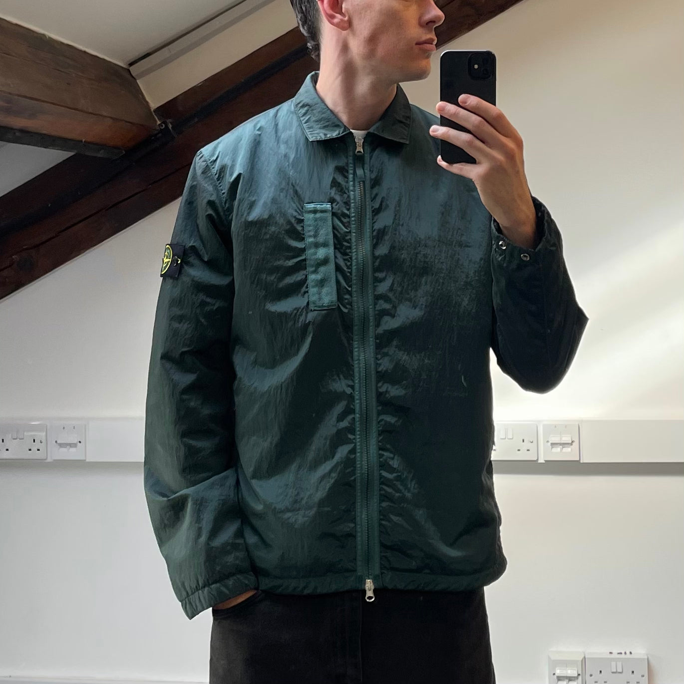 Stone Island Blue Nylon Metal Econyl Primaloft TC Overshirt Jacket AW22 - BNWT