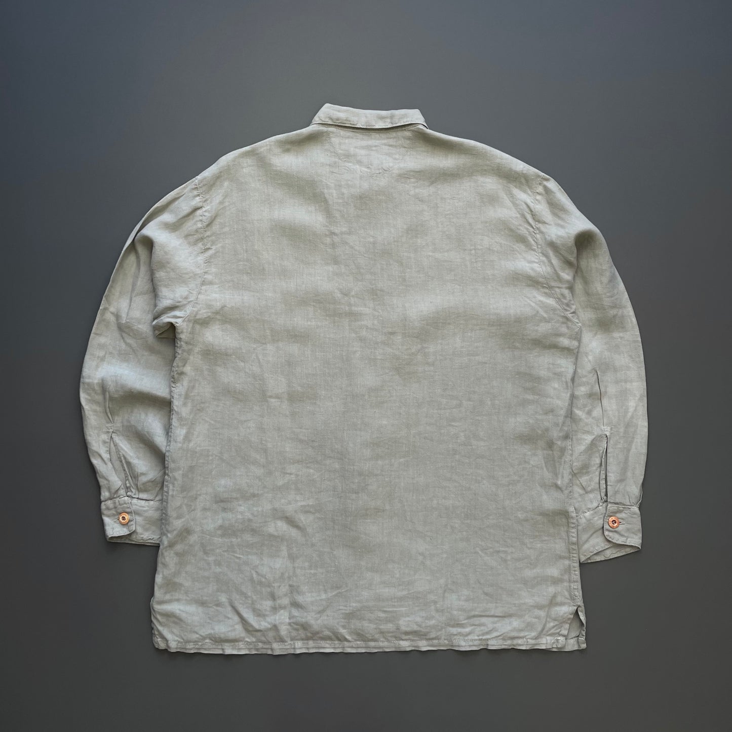 Stone Island Marina Grey SS95 Linen Flax Shirt