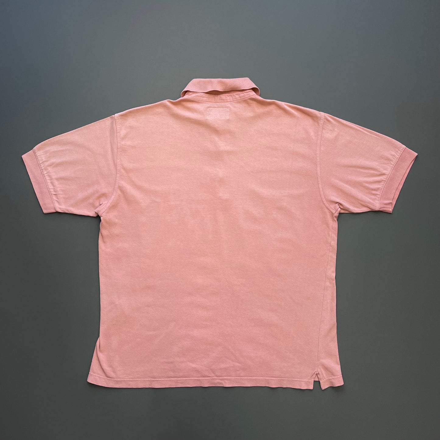Armani Jeans Pink 90s Nautical Graphic Print Cotton Polo Shirt
