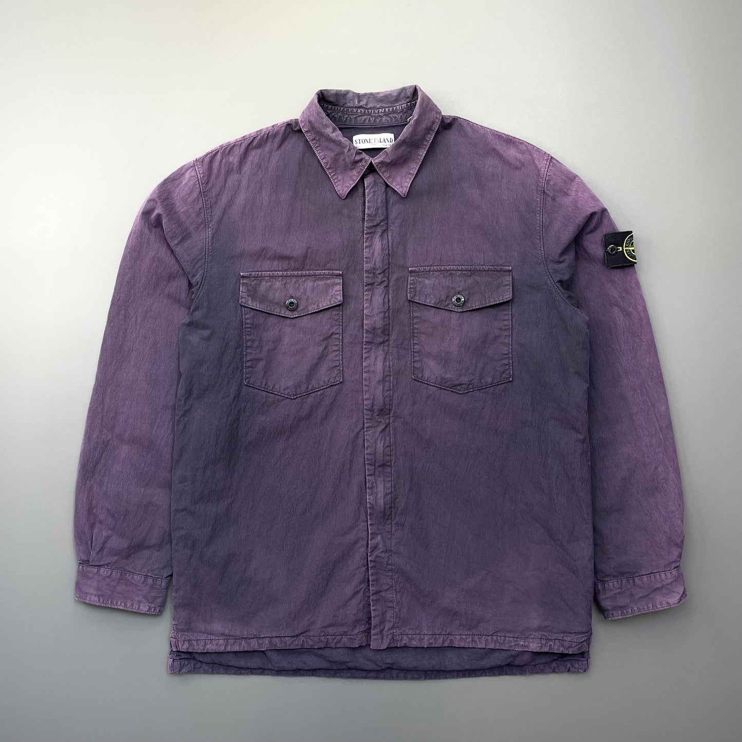Stone Island Navy Purple AW02 Lined Overshirt Jacket