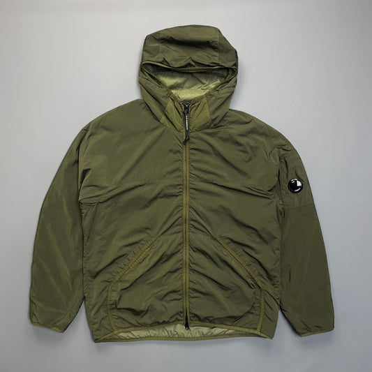 C.P. Company Green Nylon CR-L Prime Layer Hooded Jacket AW20