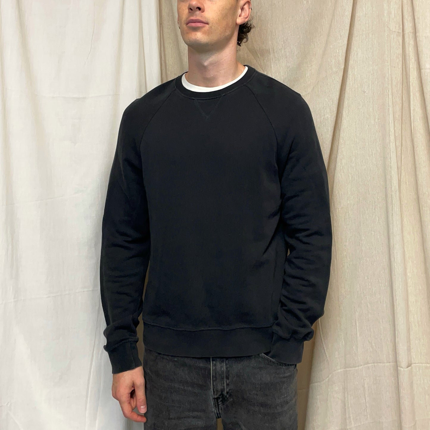 Prada Sport Dark Grey 2007 Cotton Crewneck Sweatshirt