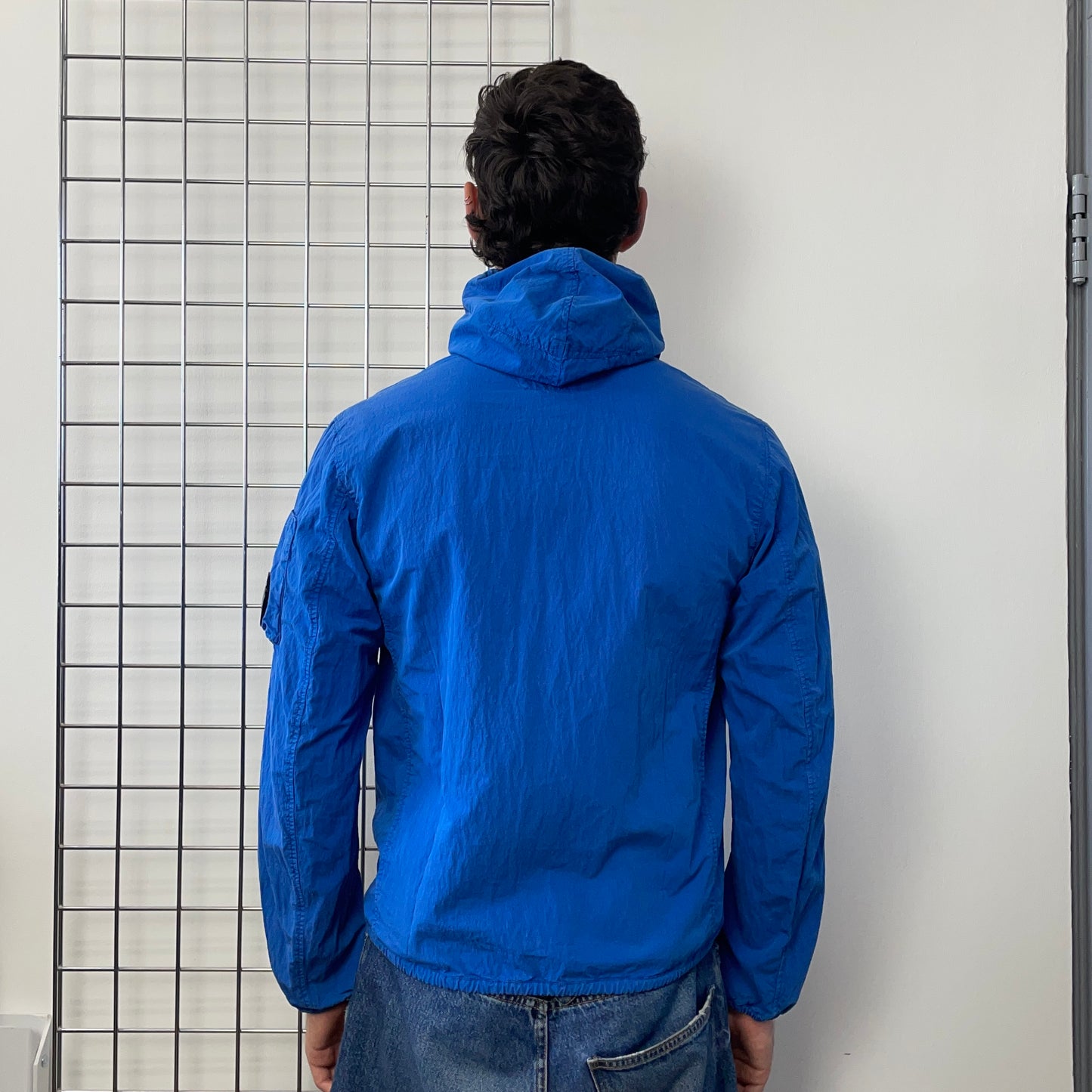 C.P. Company Blue Hooded Windbreaker Jacket