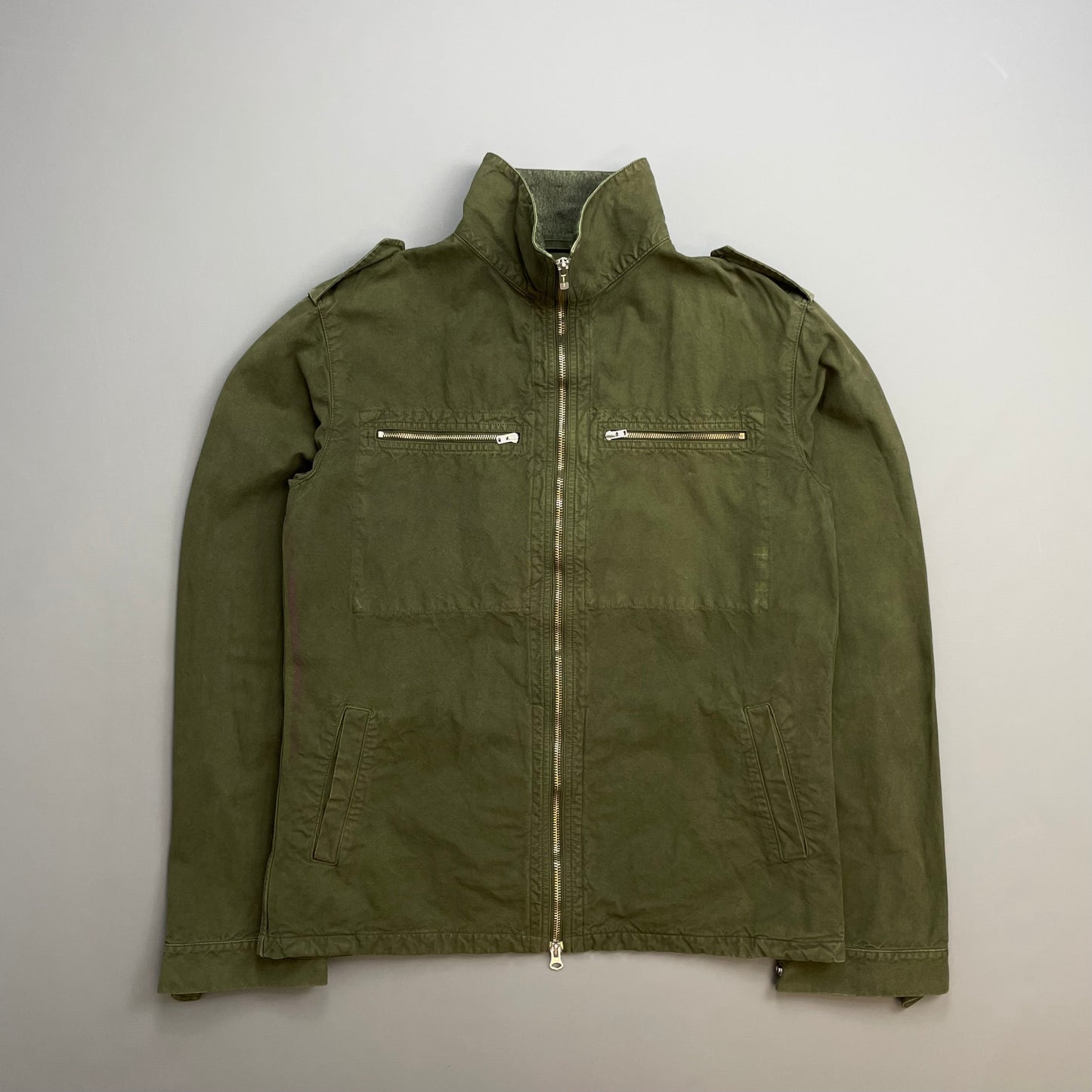 C.P. Company Khaki SS02/03 Cotton Zip-Through Field Jacket