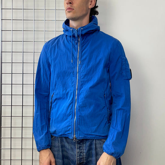 C.P. Company Blue Hooded Windbreaker Jacket