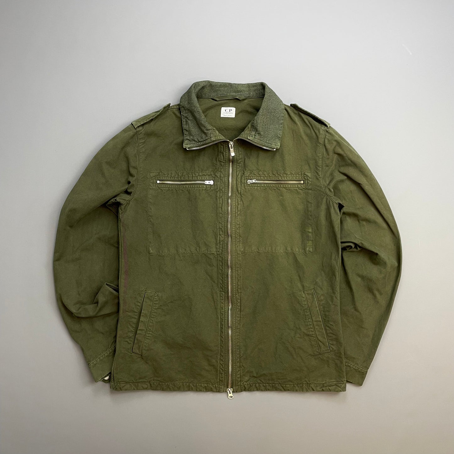 C.P. Company Khaki SS02/03 Cotton Zip-Through Field Jacket