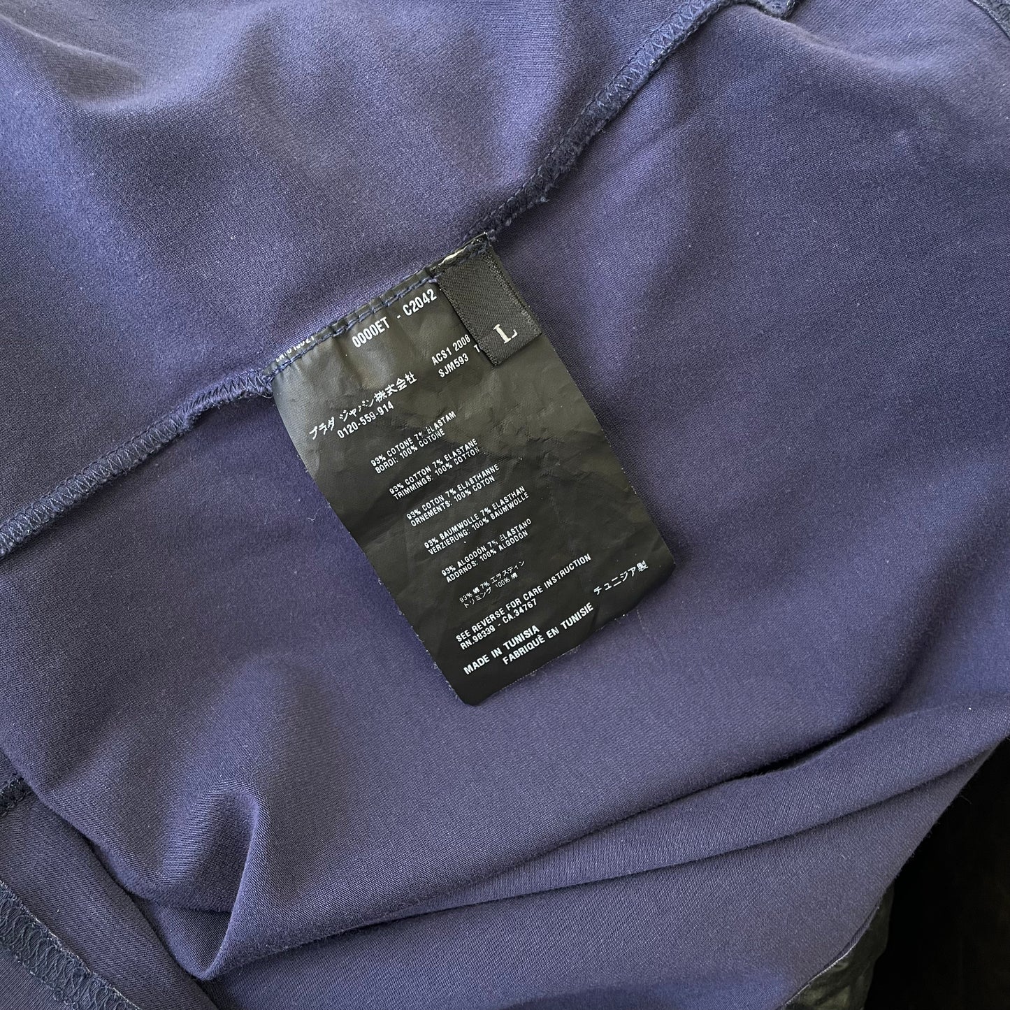 Prada Sport Purple 2008 Pocket T-Shirt