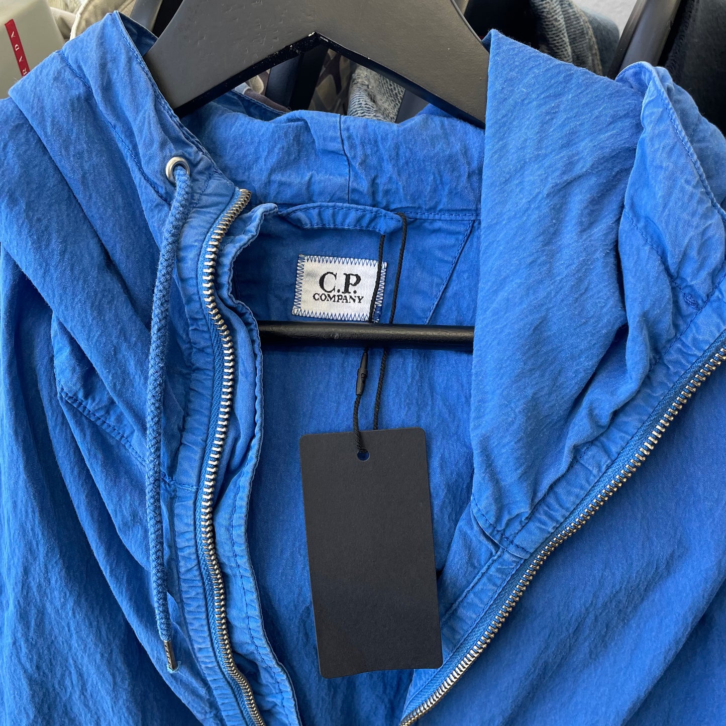 C.P. Company Blue Hooded Windbreaker Jacket