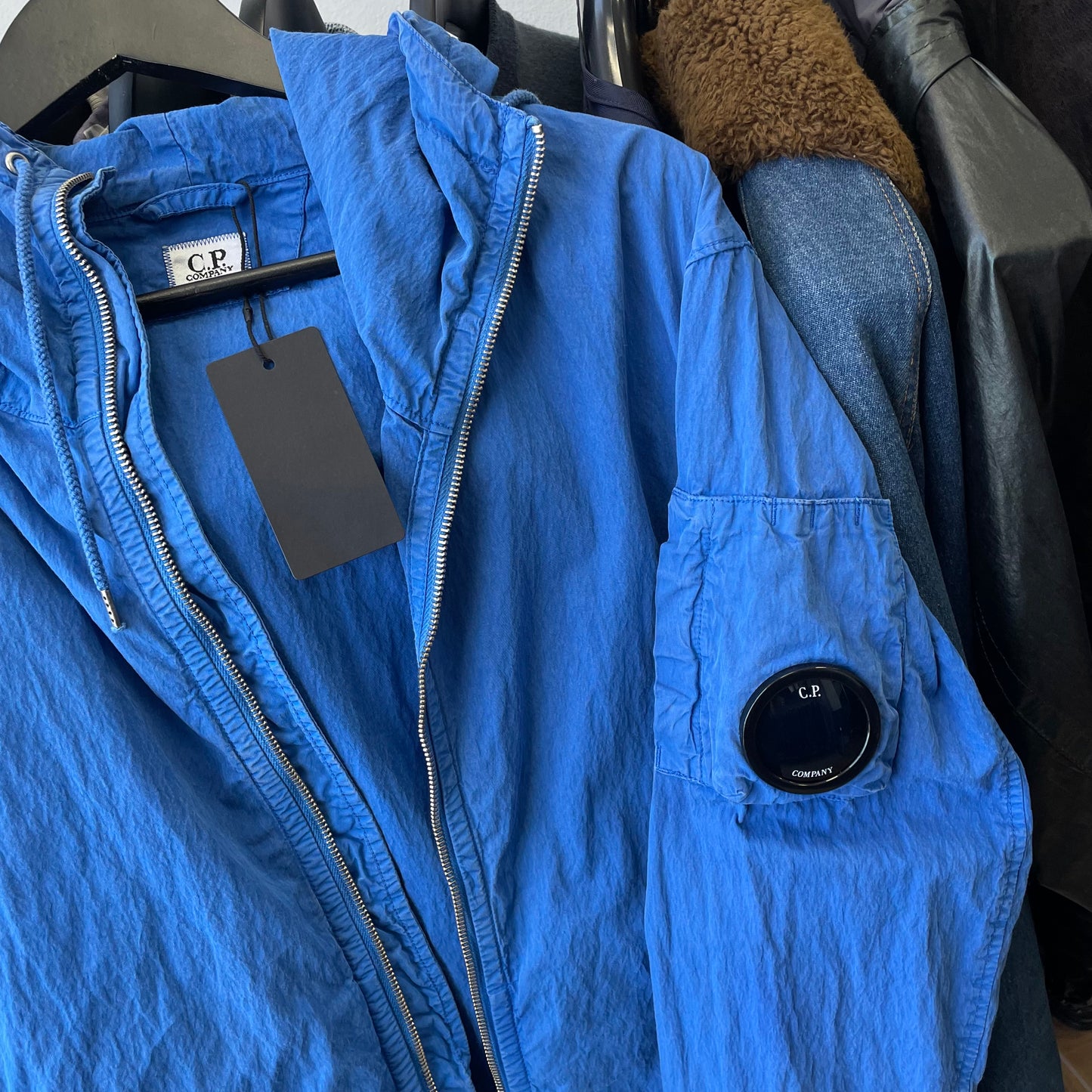 C.P. Company Blue Hooded Windbreaker Jacket