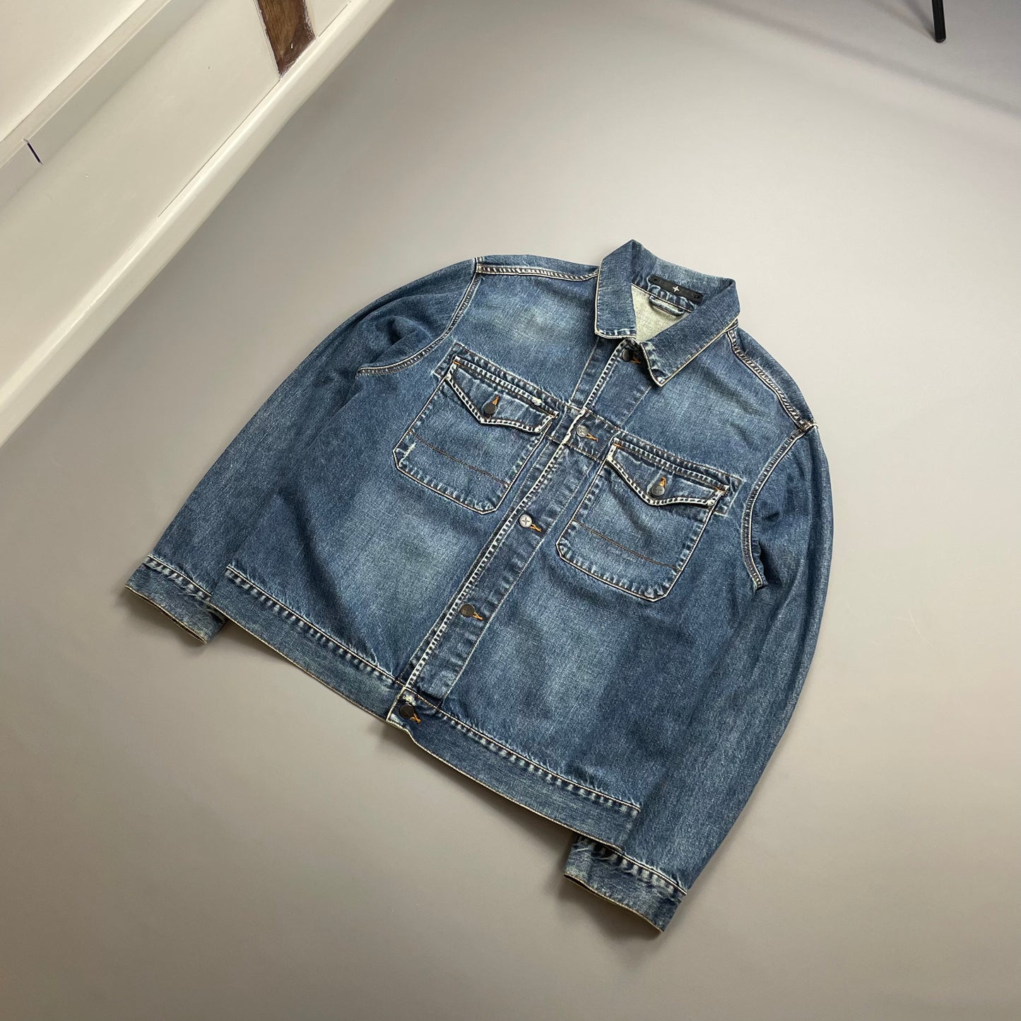 Stone Island Denims Blue AW06 Denim Trucker Jacket