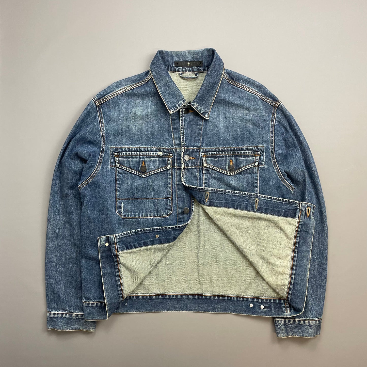 Stone Island Denims Blue AW06 Denim Trucker Jacket