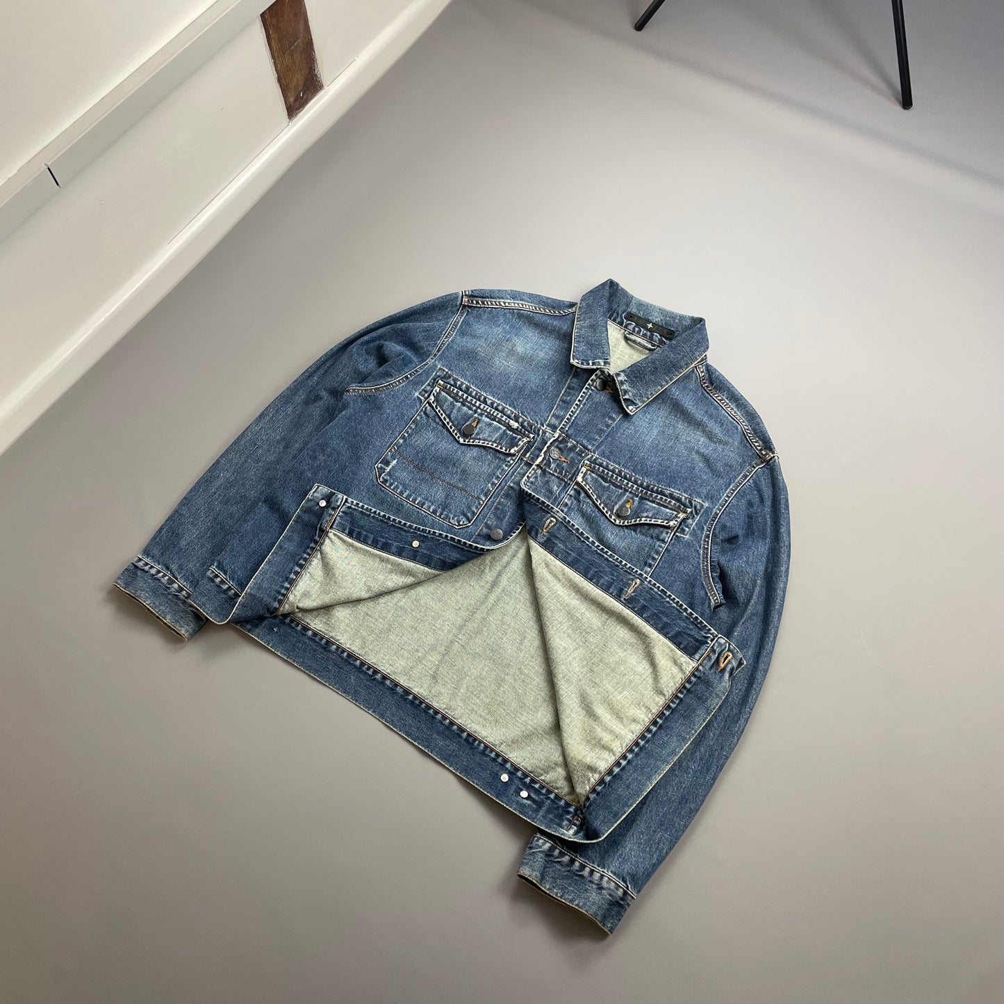Stone Island Denims Blue AW06 Denim Trucker Jacket