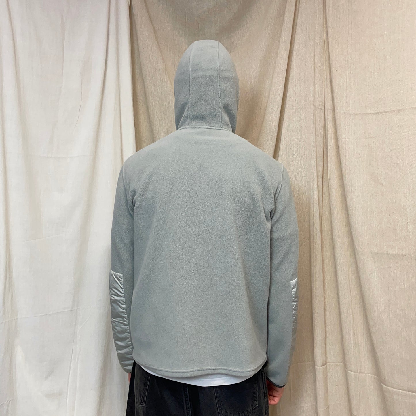 Prada Sport Light Blue/Grey 00s Nylon Panelled Ninja Balaclava Fleece