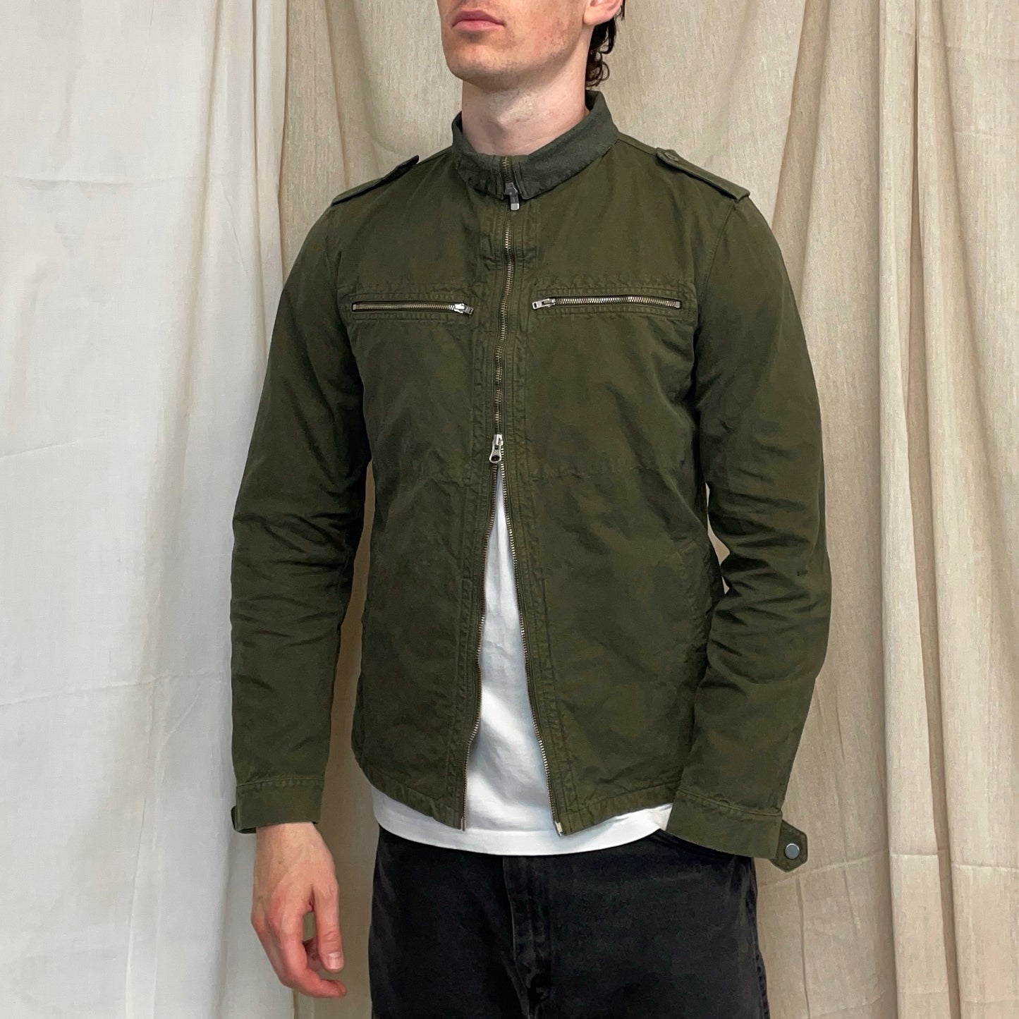 C.P. Company Khaki SS02/03 Cotton Zip-Through Field Jacket
