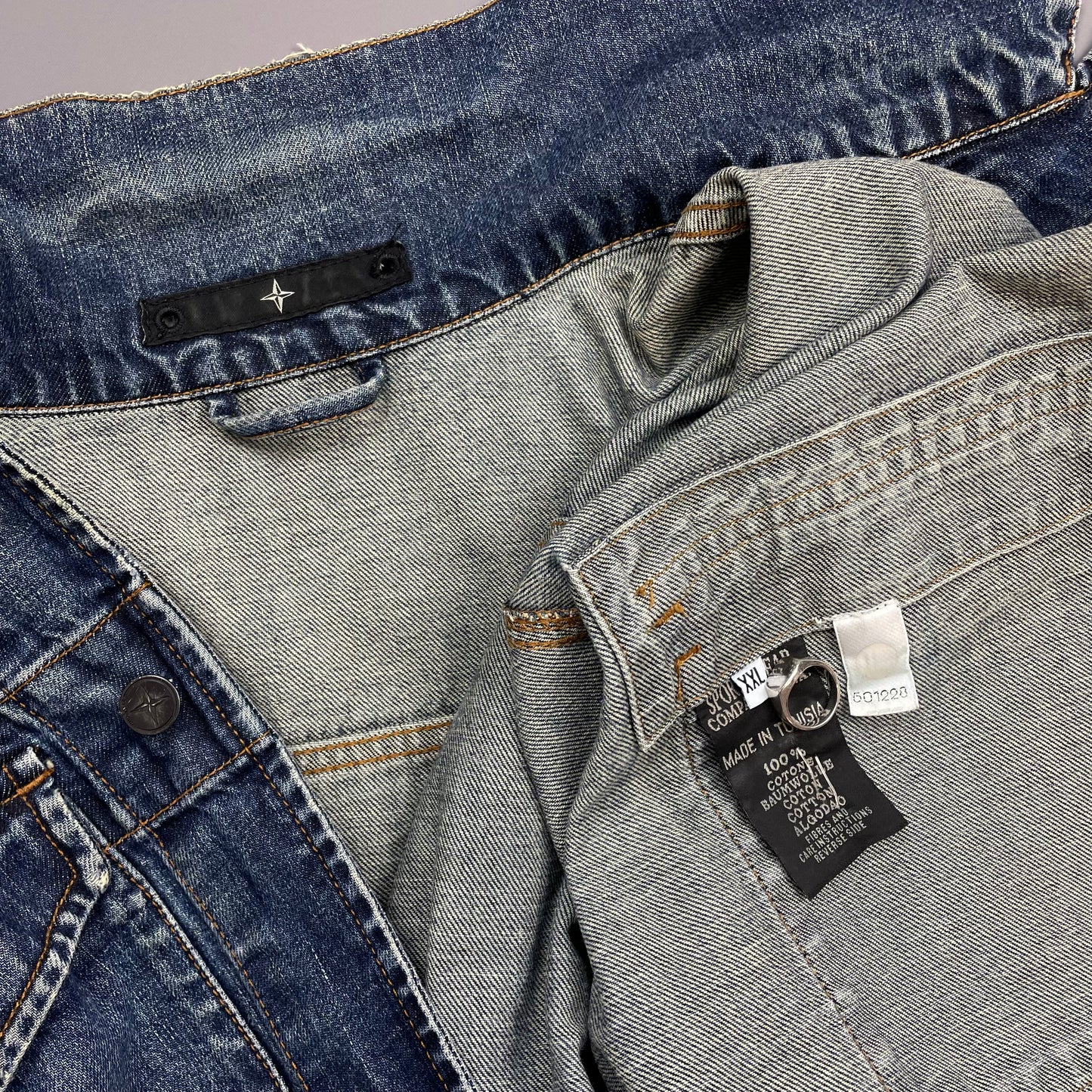 Stone Island Denims Blue AW06 Denim Trucker Jacket