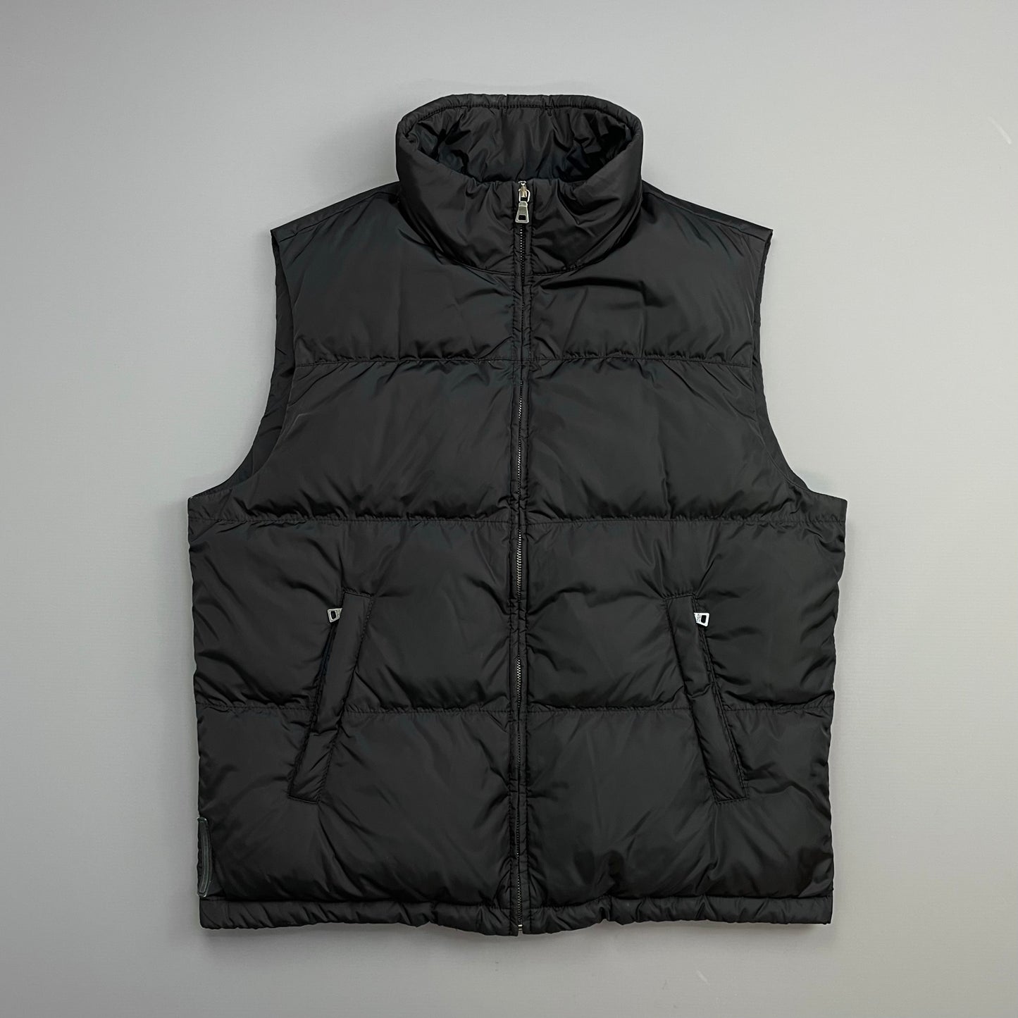 Prada Sport Black 2008 Nylon Down Puffer Gilet