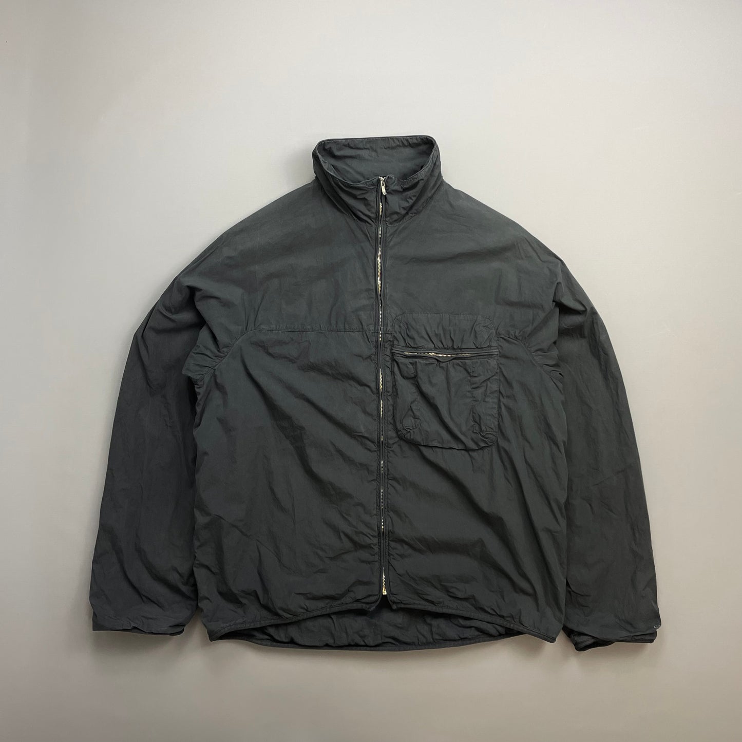 C.P. Company Black/Grey AW04 Cotton & Nylon Lightweight Lined Harrington Jacket