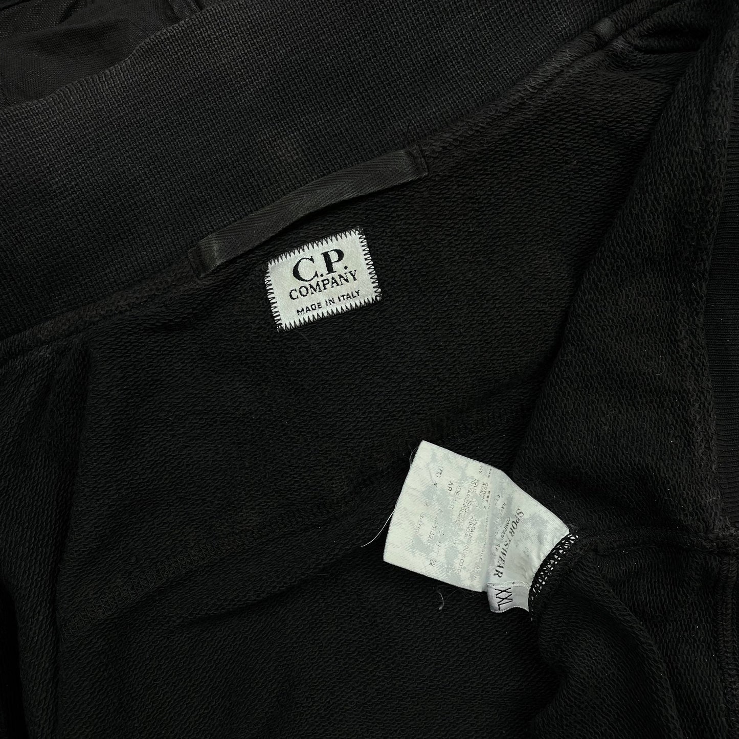 C.P. Company Grey 00s Cotton Detachable Hood Zip-Through Jacket