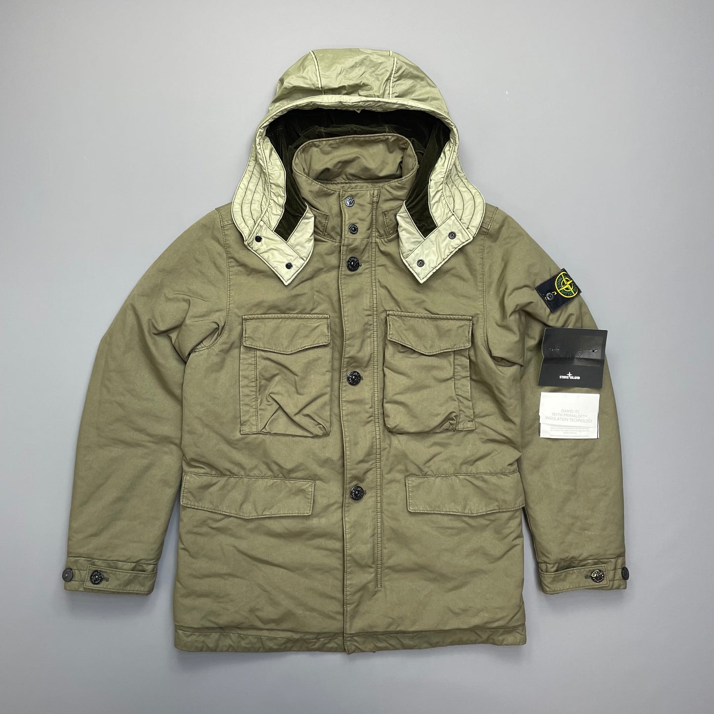 Stone Island Khaki David-TC Primaloft Insulation Field Jacket AW19