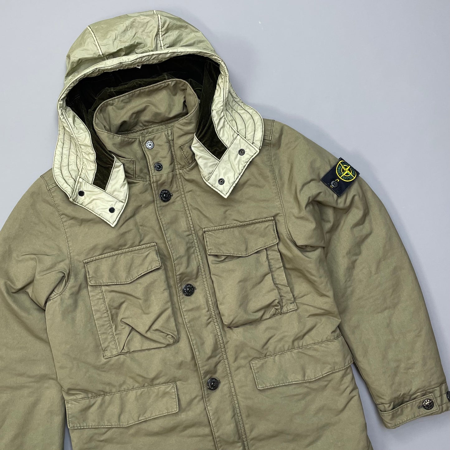 Stone Island Khaki David-TC Primaloft Insulation Field Jacket AW19