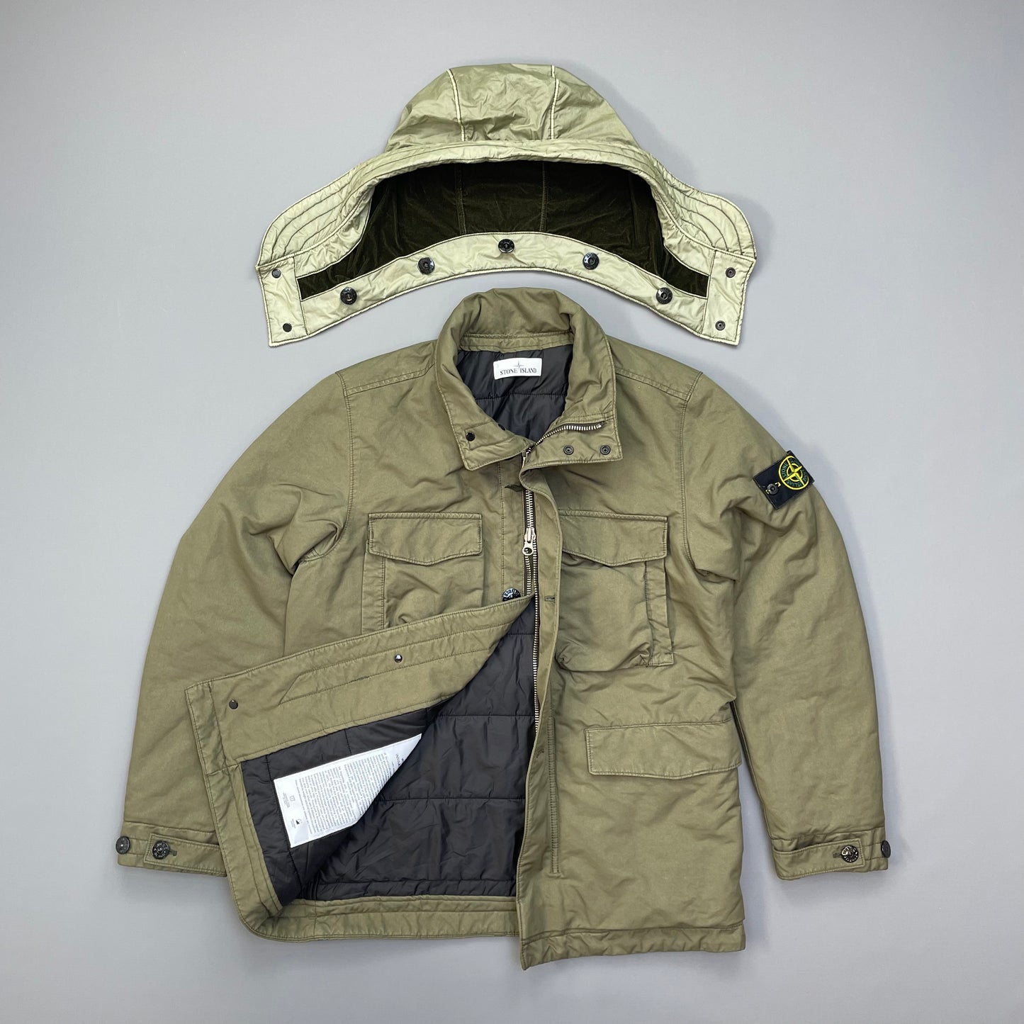 Stone Island Khaki David-TC Primaloft Insulation Field Jacket AW19