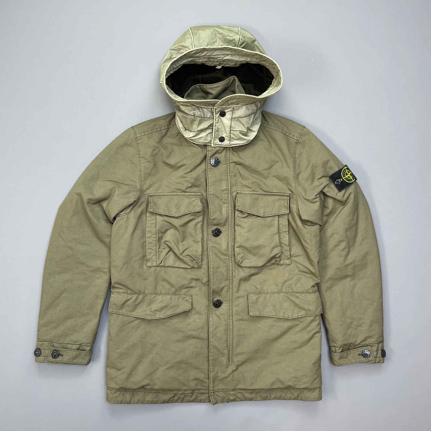 Stone Island Khaki David-TC Primaloft Insulation Field Jacket AW19