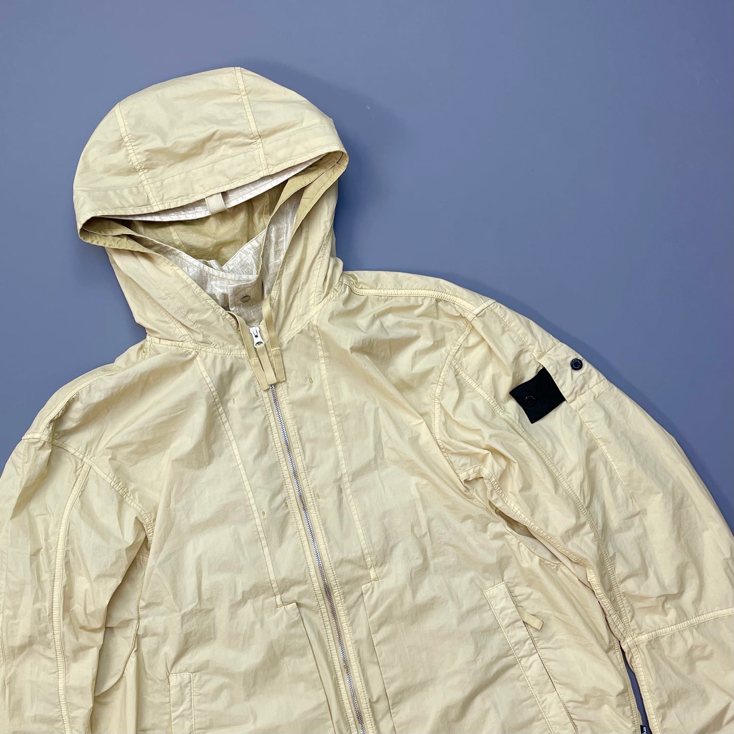 Stone Island Cream Shadow Project HD Pelleovo Cotton-TC Lightweight Jacket SS22