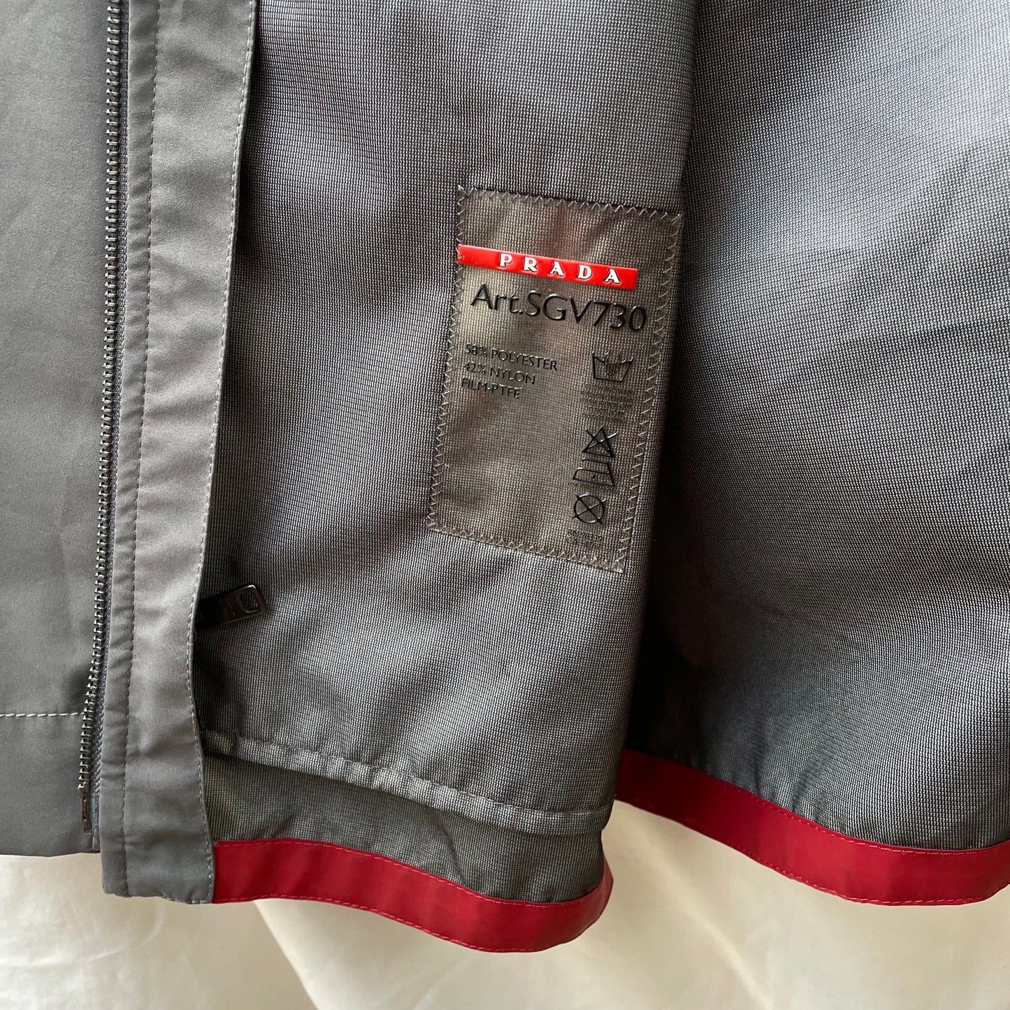 Prada Sport Grey 2016 Technical Jacket
