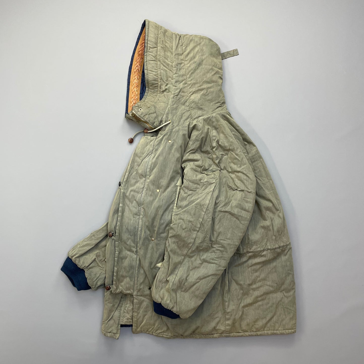 C.P. Company Khaki Vintage 1986 'Ideas from Massimo Osti' Reversible Khaki Park Coat