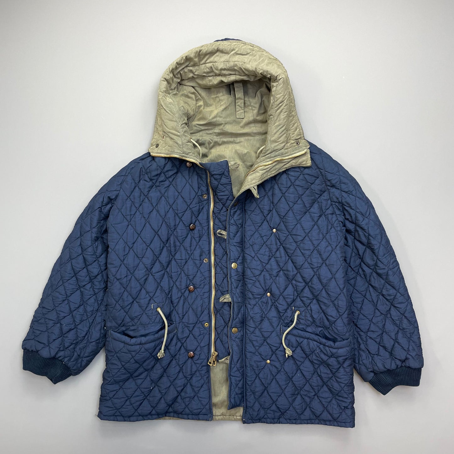 C.P. Company Khaki Vintage 1986 'Ideas from Massimo Osti' Reversible Khaki Park Coat