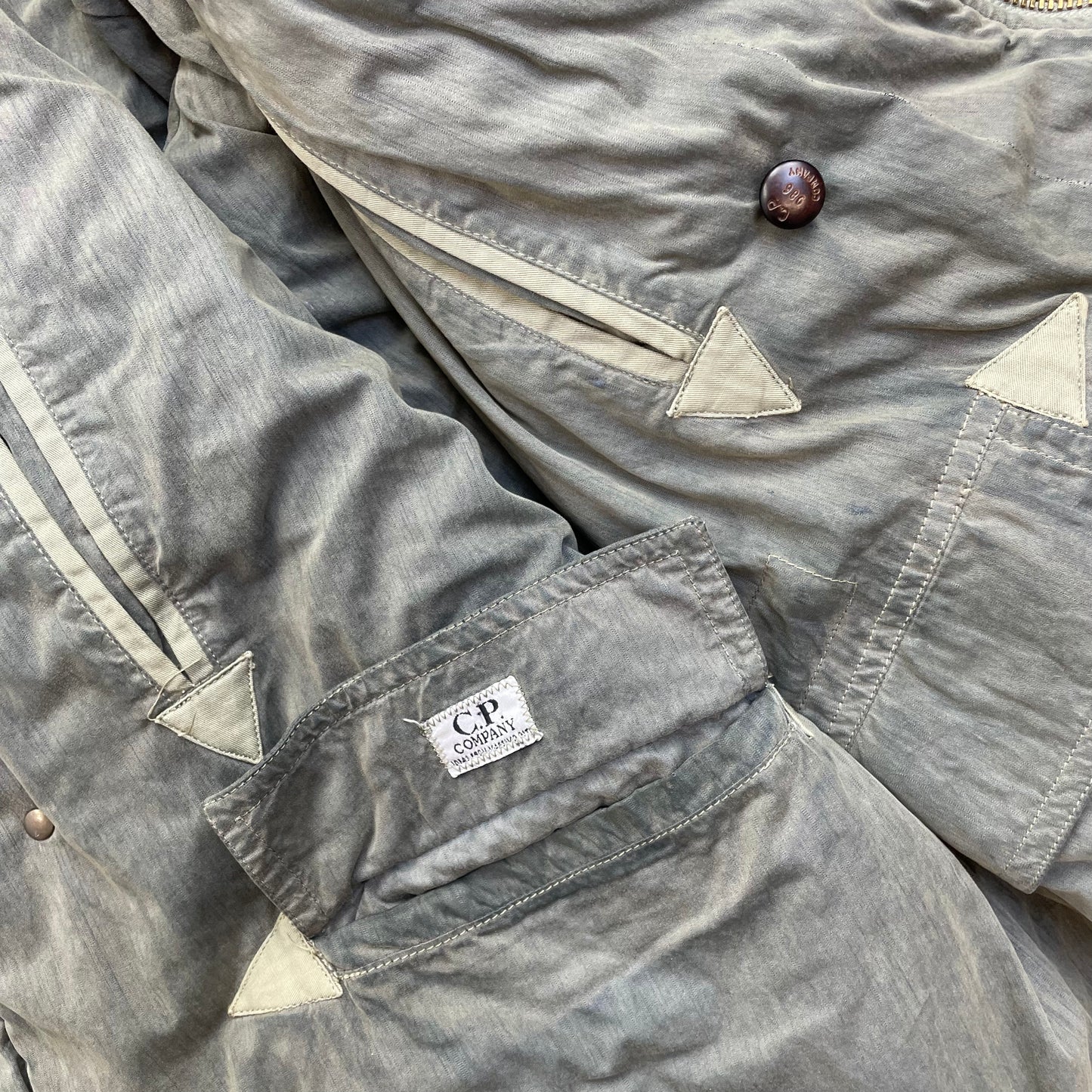 C.P. Company Khaki Vintage 1986 'Ideas from Massimo Osti' Reversible Khaki Park Coat